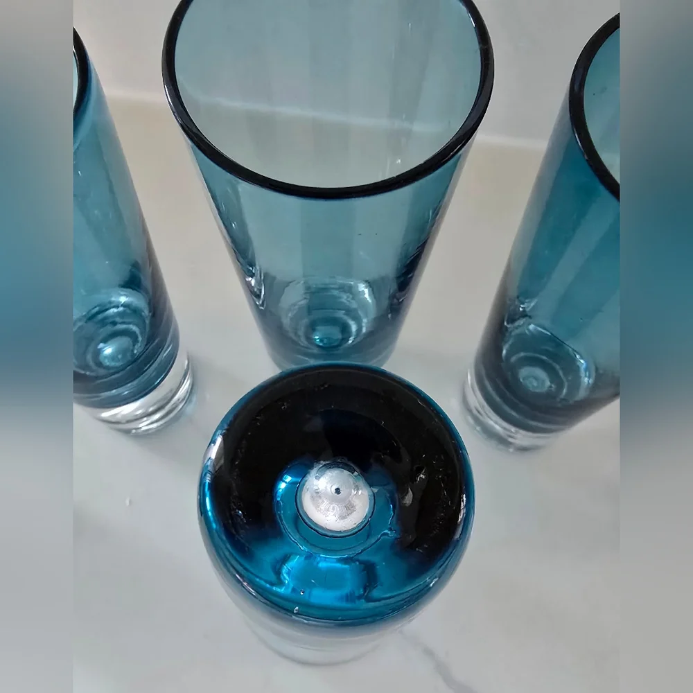 Krosno Azure Blue‎ Shot Glasses Set Of Six